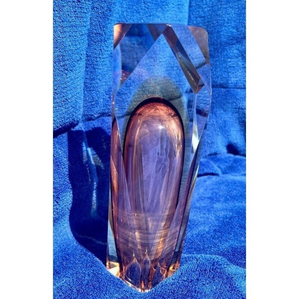 RESCUE ANIMALS FUNDRAISER*GORGEOUS MCM "Mandruzzato" Sommerso Art Glass vase
